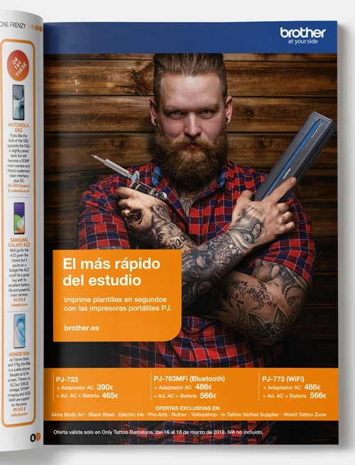 Imagen con un hombre fuerte tatuado