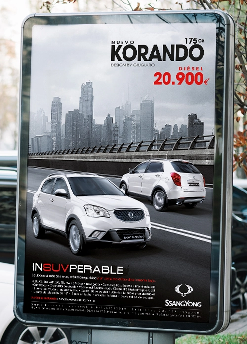 Publicidad de vehículos SSANGYONG